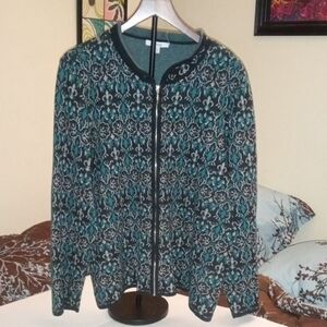 Dressbarn Zip up Sweater 22-24